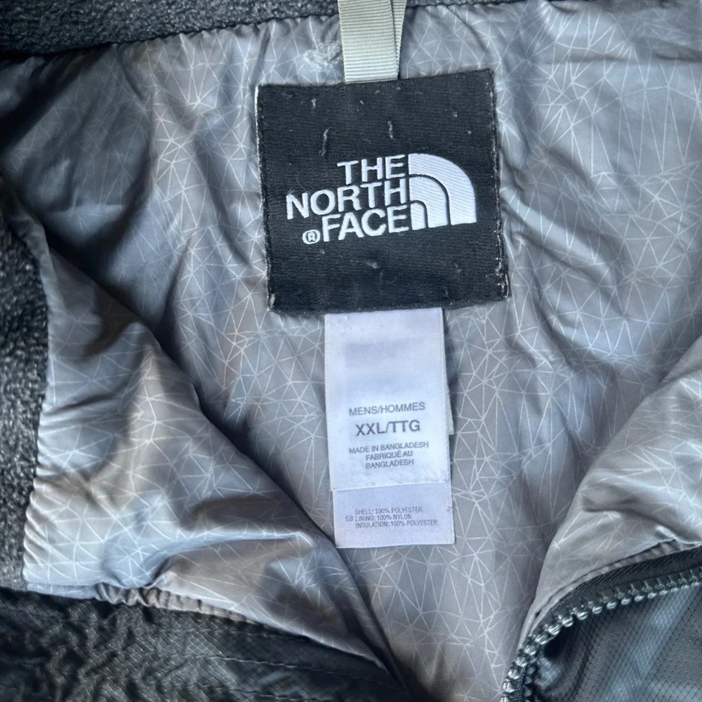 The North Face Puffer Jacket Mens XXL Black Excellent Quilted Insulated Zip Up